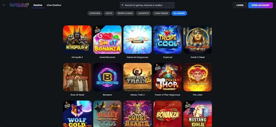 Winny Casino Nederland – De Officiële Website van Winny Online 2026 image 3